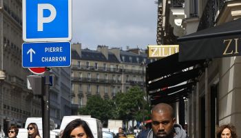Kim Kardashian And Kanye West Sightings In Paris
