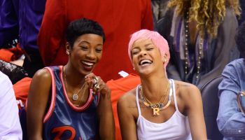 Celebrities At The Los Angeles Clippers Game