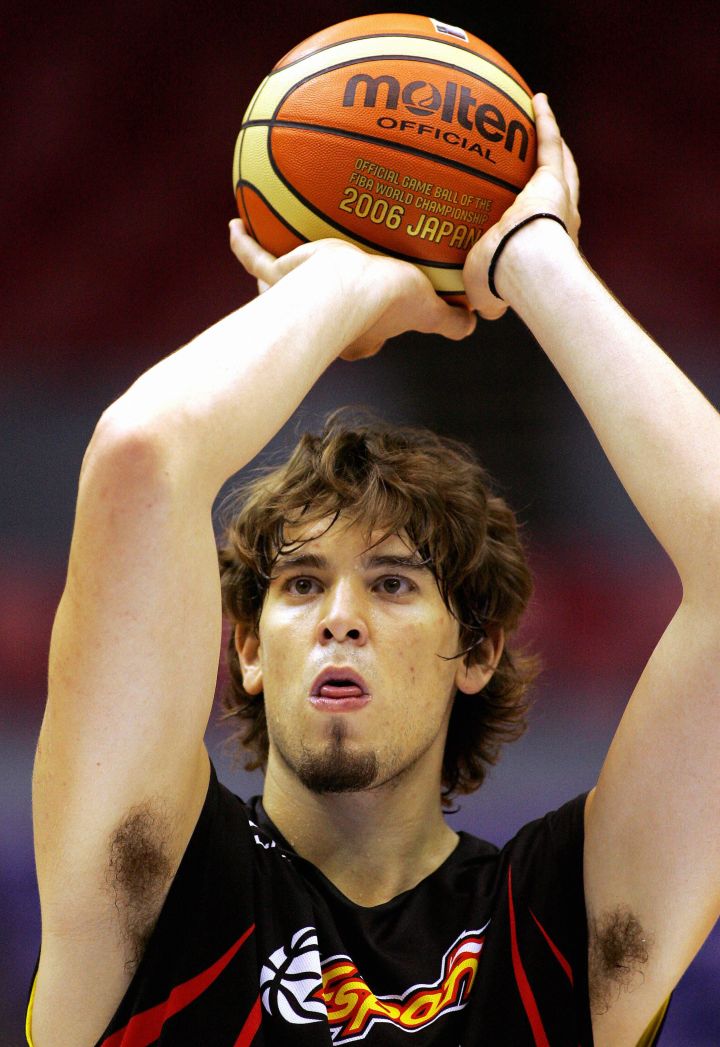 The goatee is everything: Marc Gasol during the World Basketball Championships in Japan, 2006.