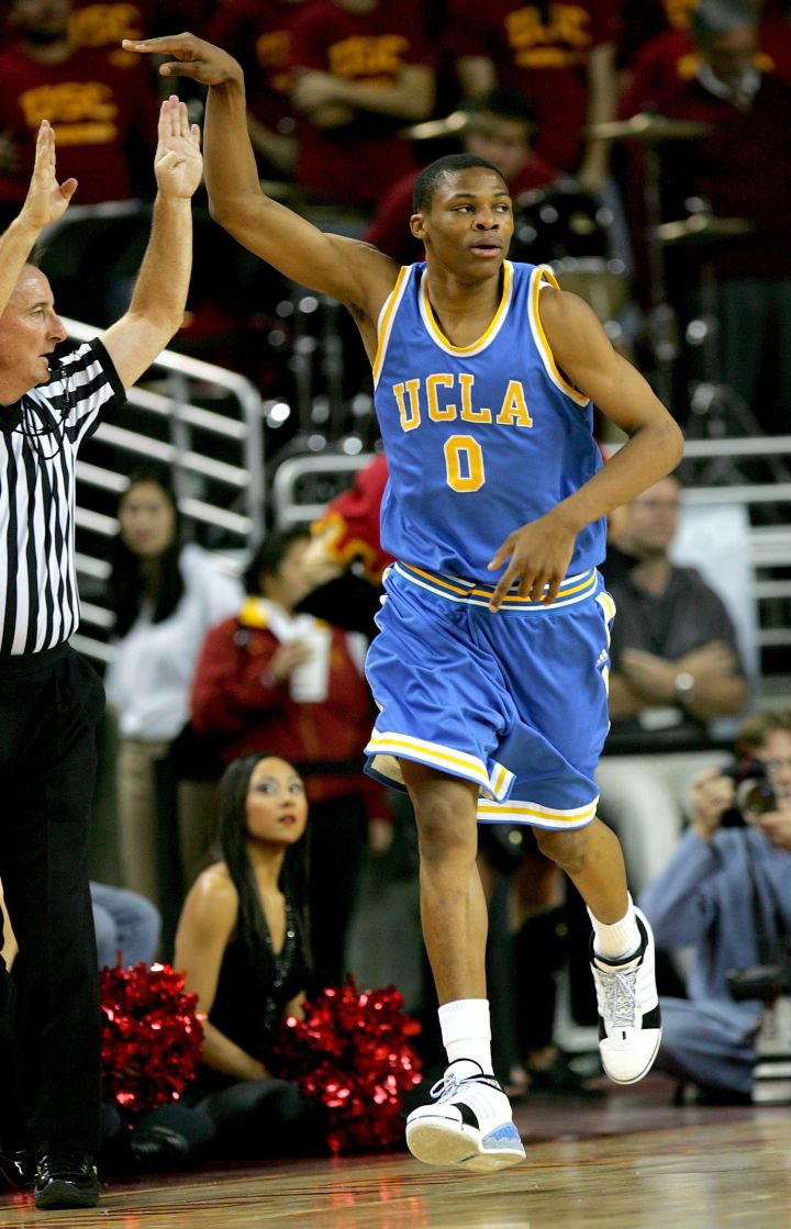 This shot probably went in? Russell Westbrook vs. USC Trojans, 2007.