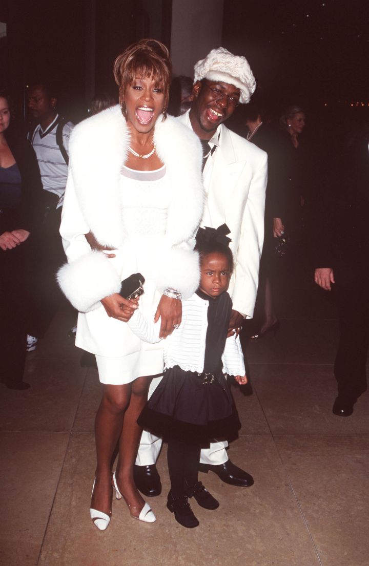 Whitney Houston, Bobby Brown, & Bobbi at the Beverly Hilton Hotel in Beverly Hills circa October ’98.