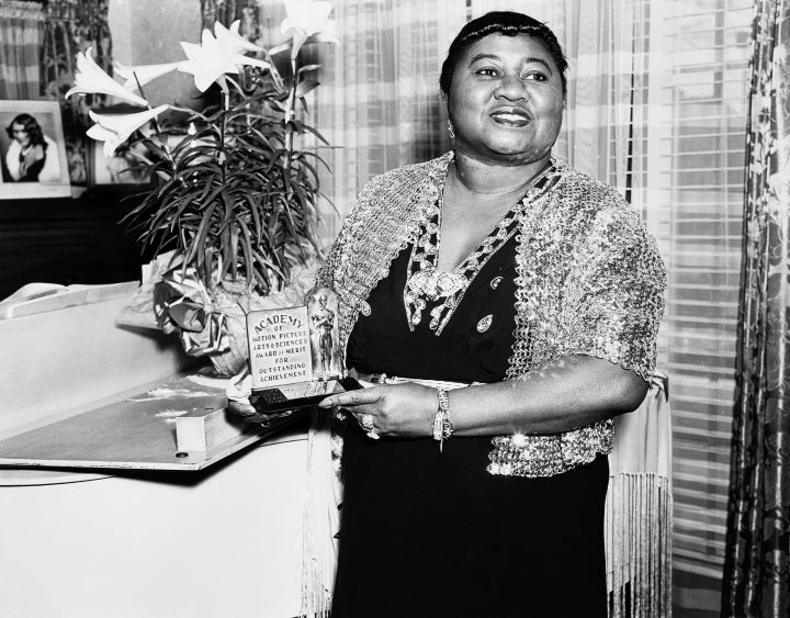 Hattie McDaniel was the first African-American woman to win for her role as Mammy in “Gone with the Wind.”