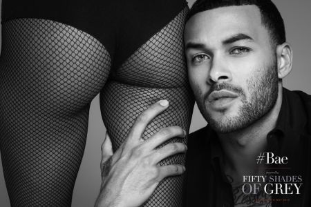 He then got cheeky with a model.
