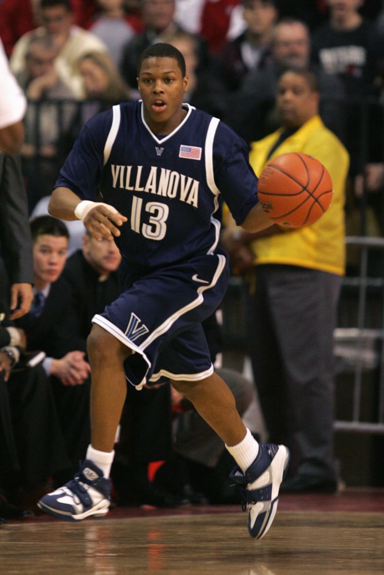 Kyle Lowry during a game against Rutgers University Scarlet Knights, 2005.