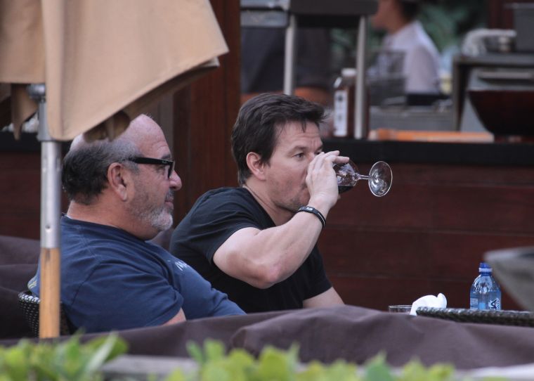 Mark Wahlberg threw a glass back.