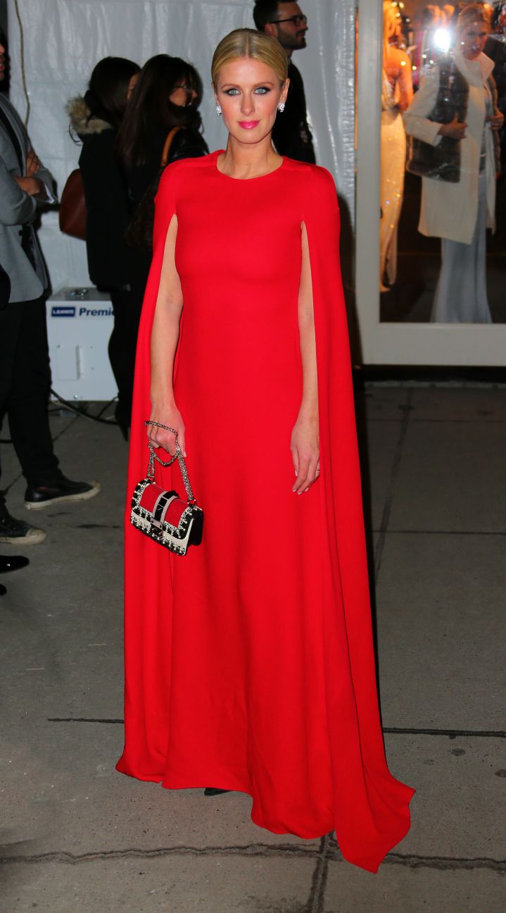 Nicky Hilton looked amazing in a red gown at the 2015 amfAR gala in NYC.