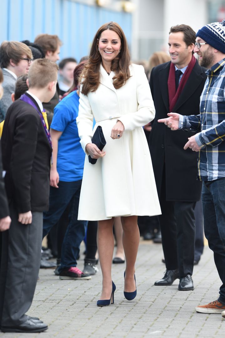 While visiting the new home of Ben Ainslie Racing and the 1851 Trust HQ, the Duchess Kate Middleton was quite literally picture perfect.