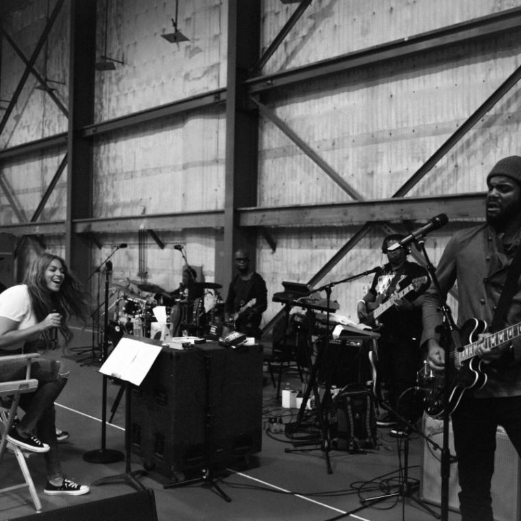 Beyonce has fun rehearsing.