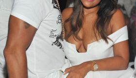 Eudoxie and Ludacris at Compound's Power all-white party
