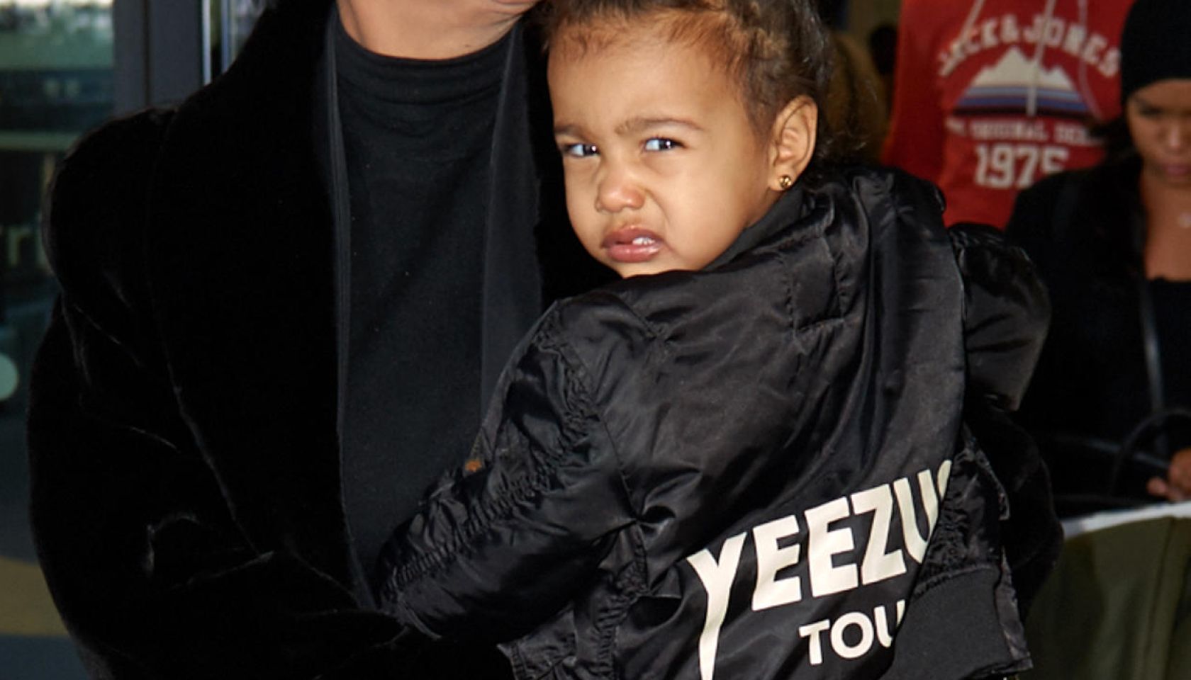 Kris Jenner and North West At Heathrow