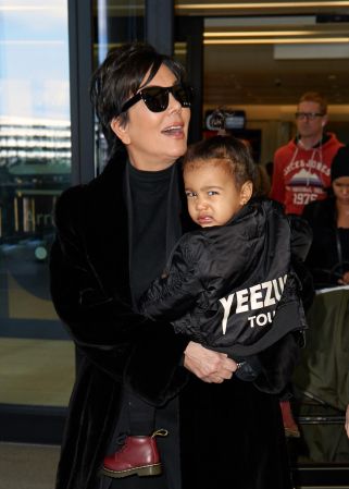 Kris Jenner and North West At Heathrow