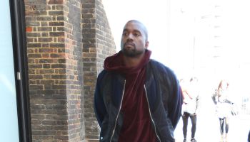 Kanye West American rapper, songwriter visits Art College London