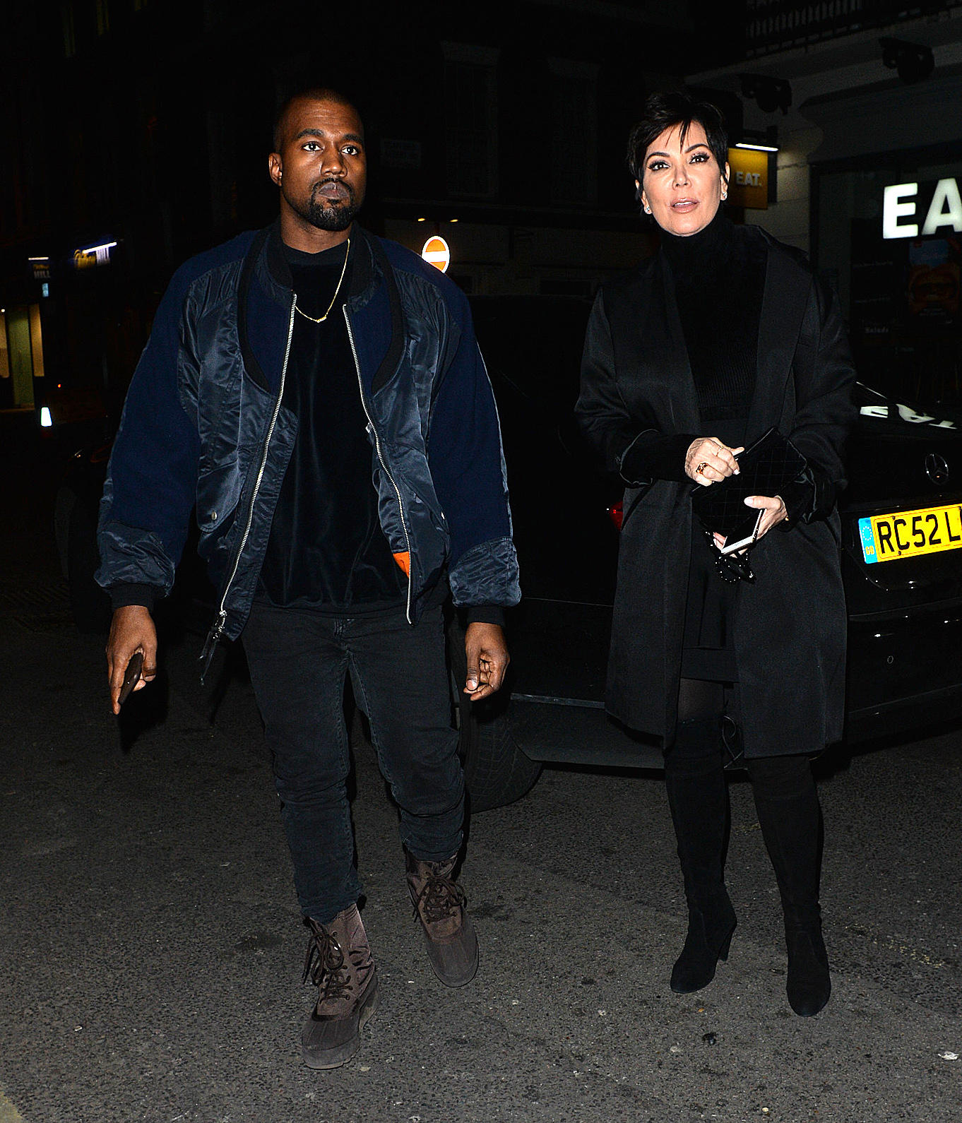 Kanye West and Kris Jenner enjoy a night out at The Arts Club in Mayfair.