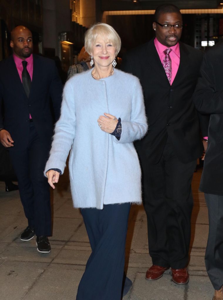 The always regal Helen Mirren struts in NYC after being honored at Roundabout's 2015 Gala.