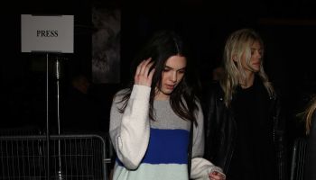 Kendall Jenner and Gigi Hadid leave H&M event in paris