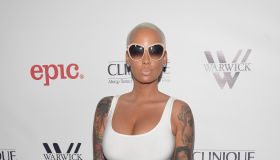 Actress Amber Rose attends the release party for Meghan Trainor's debut album