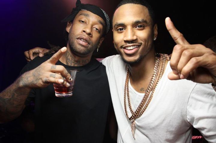 Ty Dolla $ign & Trey Songz celebrated with Hennessy V.S at Trey’s after concert party at Greystone Manor in L.A.