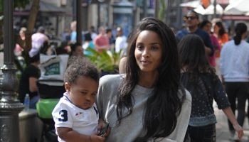 Ciara takes her son Future to the Grove in Los Angeles