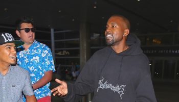 Kanye West arrives at LAX