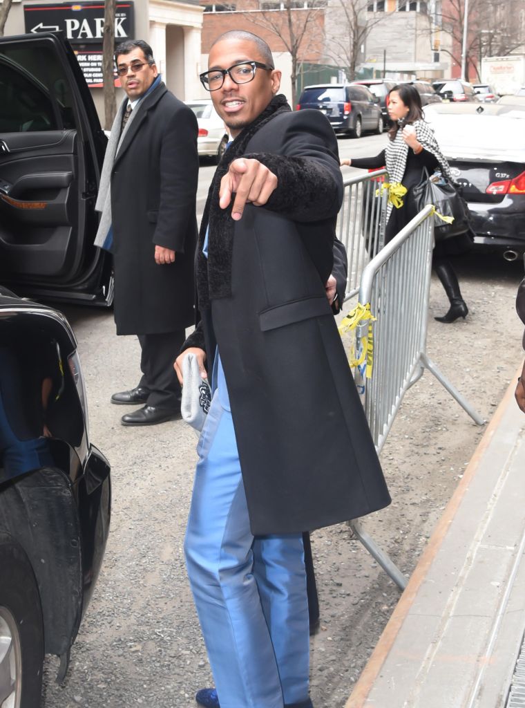 Switch your style up! Nick Cannon shows off some classy fashion sense in NYC.