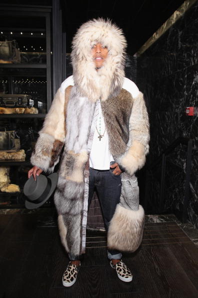 High fashion fur at a Moncler show.