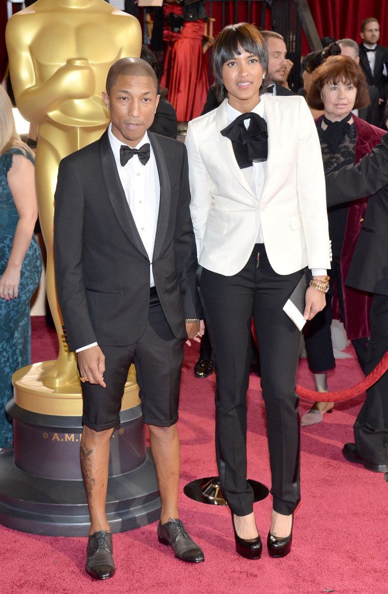 When his pants were shorter than his wife’s on the red carpet.