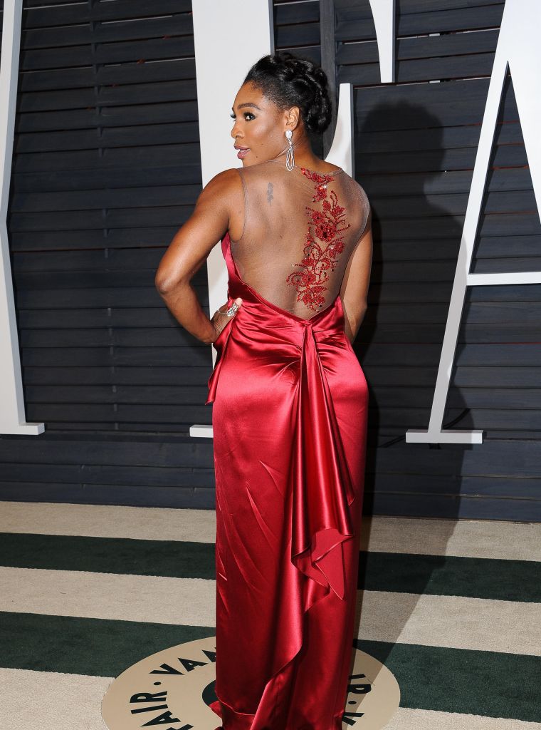 Her backside is one we could peek at all day.