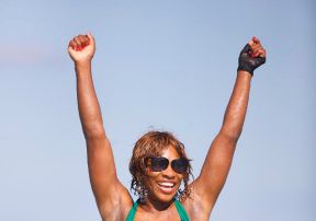 Serena Williams goes to the Beach in Miami