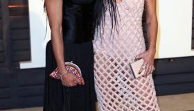 Zoe Kravitz and mother Lisa Bonet at 2015 Vanity Fair Oscar Party