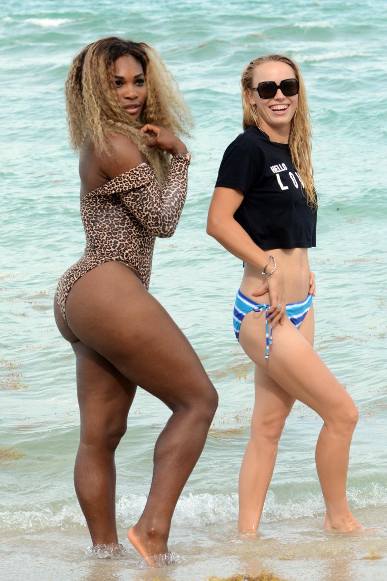 Serena brings some life to that cheetah print.