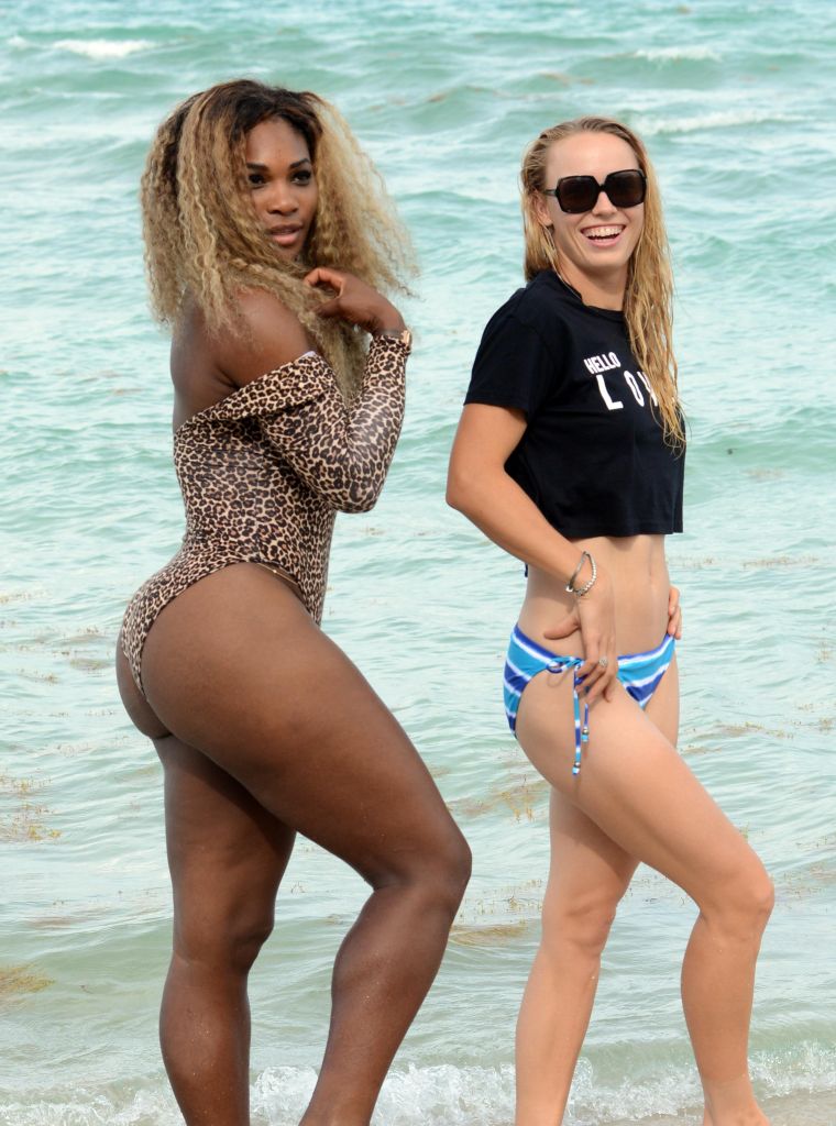 Serena brings some life to that cheetah print.