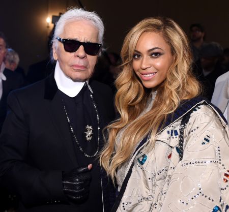 King Karl and Queen Bey chill out.