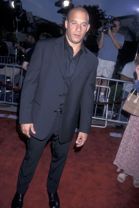 Vin Diesel at “The Fast and the Furious” movie premiere. (2001)