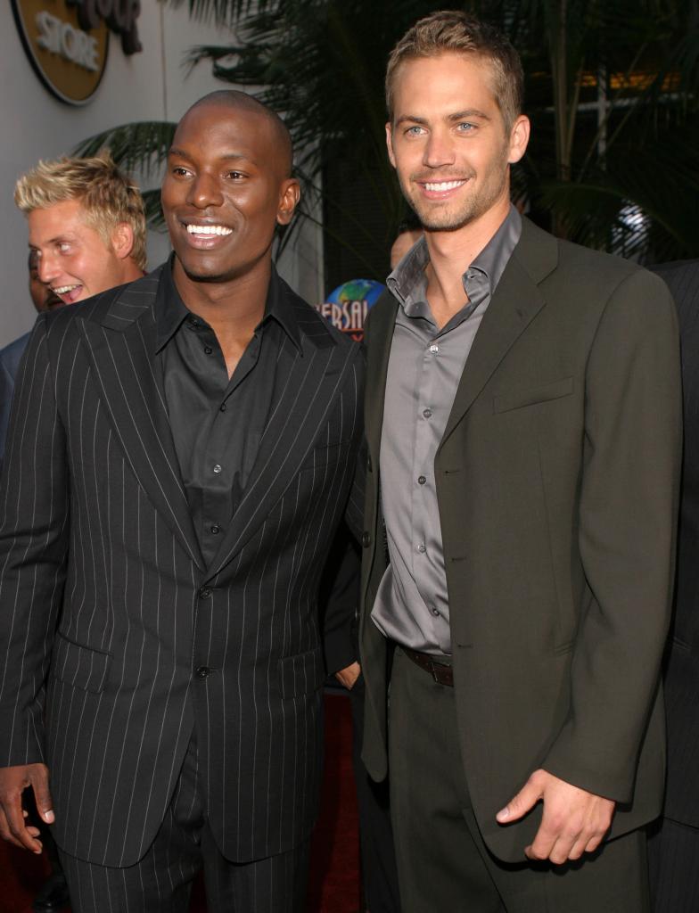 Tyrese and Paul Walker during The World Premiere of '2 Fast 2 Furious' at Universal Amphitheatre in Universal City, California, United States