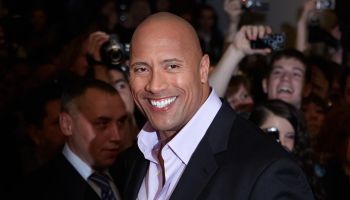 Dwayne Johnson (The Rock) poses for photographers during the premiere of the movie 'Fast and Furious 5'