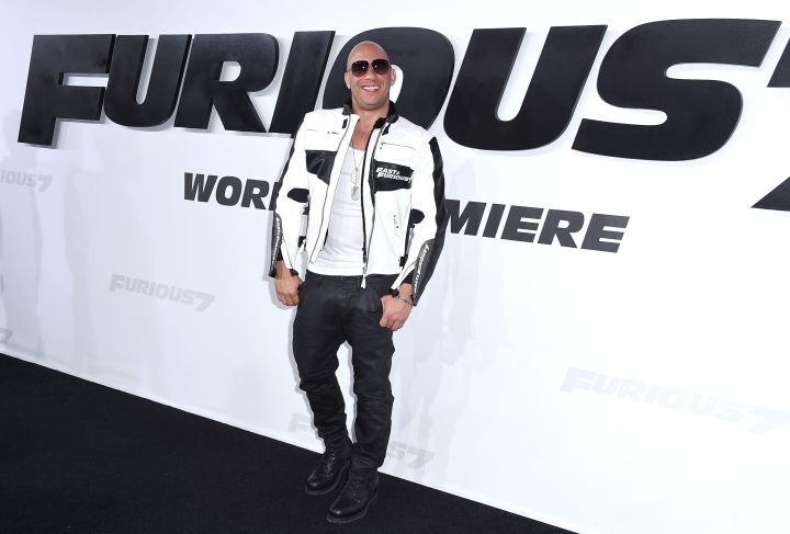 Vin Diesel at the “Furious 7” premiere. (2015)