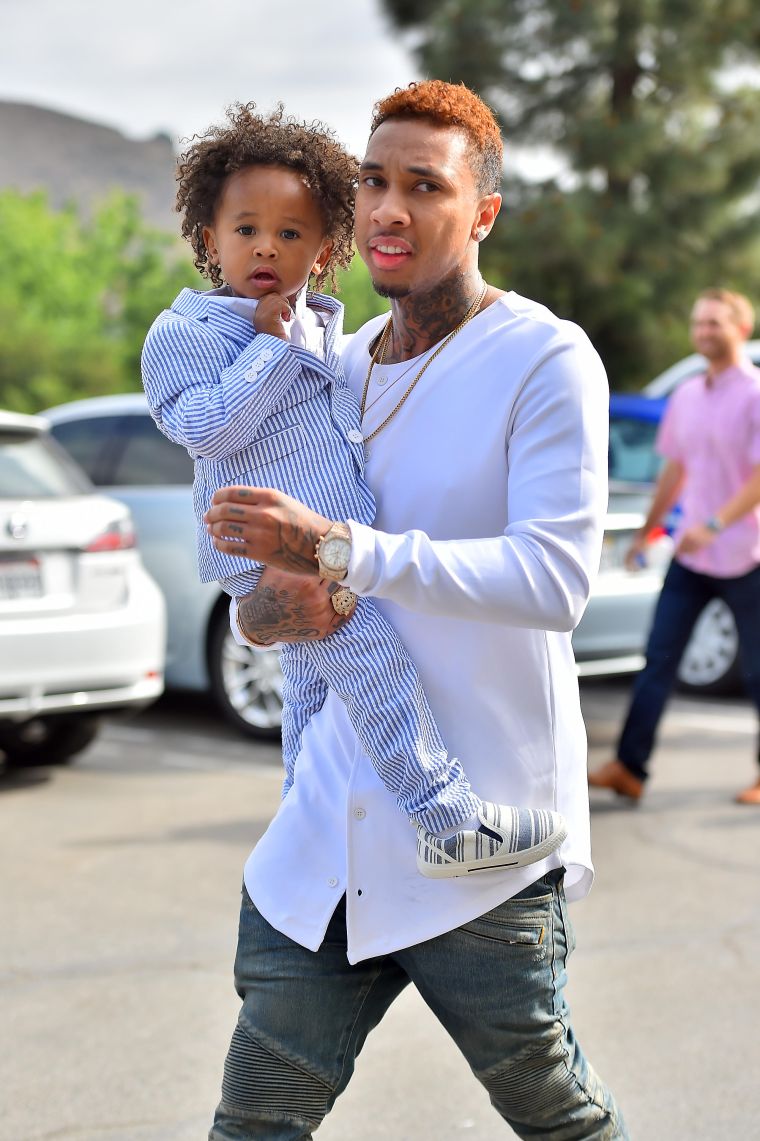 Tyga and King Cairo were fresh on Easter.