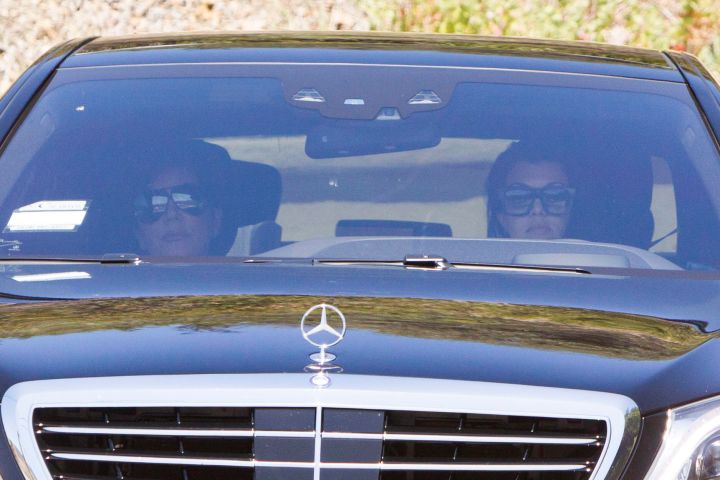 Kris Jenner and Kourtney Kardashian pay a visit to Bruce Jenner.