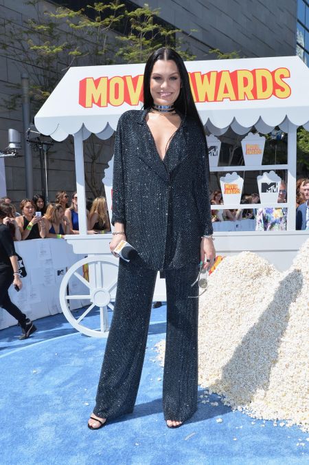 Jessie J sparkled in a dazzling two-piece set.