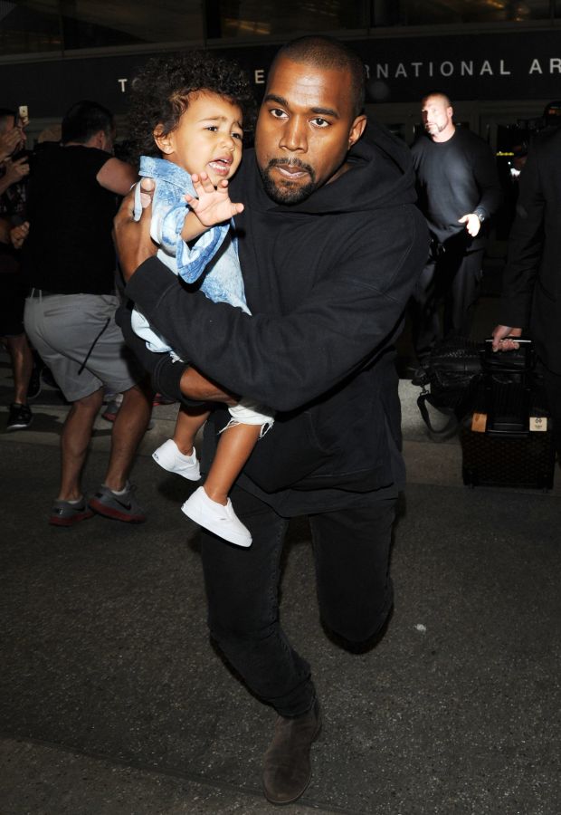 kanye west at LAX