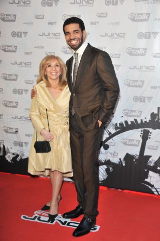 Drake and mother, Sandi Graham, at Songwriters Hall of Fame