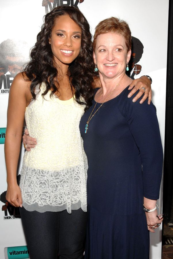 Alicia Keys and mom Terria Joseph at Alicia Keys 'As I Am' Tour Wrap