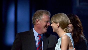 Taylor Swift and father Scott Kingsley Swift at 50th Academy Of Country Music Awards