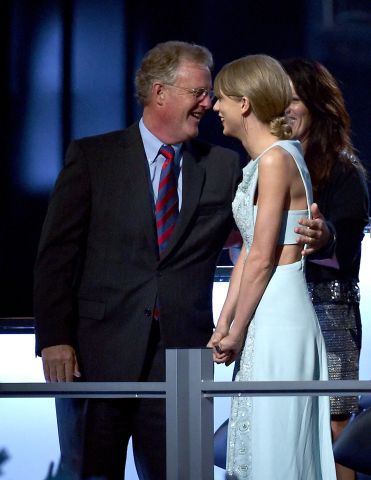 Taylor Swift and father Scott Kingsley Swift at 50th Academy Of Country Music Awards