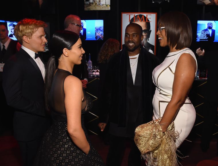 The Wests share a laugh with Gayle King.