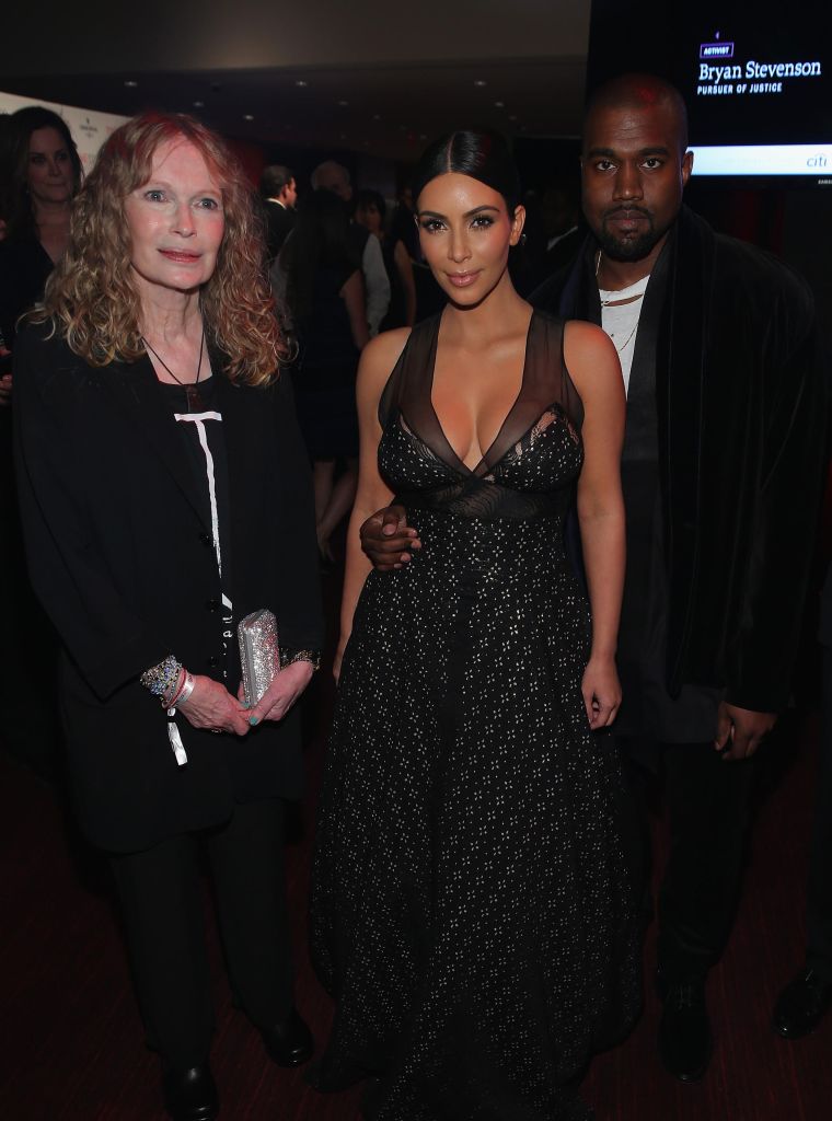 KimYe with Mia Farrow.