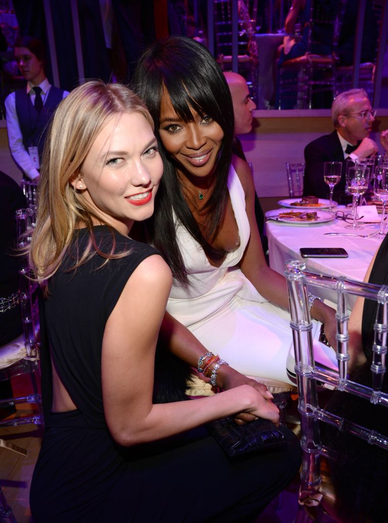 Karlie Kloss and Naomi Campbell.