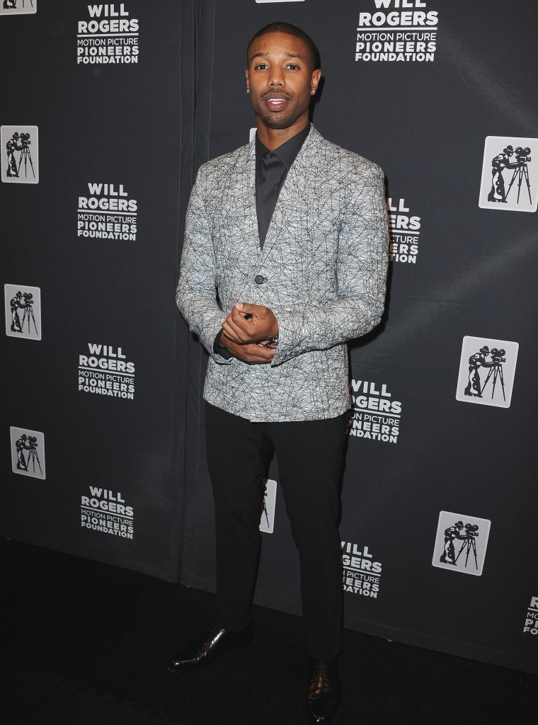 Michael B. Jordan at the CinemaCon 2015 Will Rogers Pioneer of the Year Award Dinner at the Octavius Ballroom at Caesars Palace in Las Vegas, Nevada.