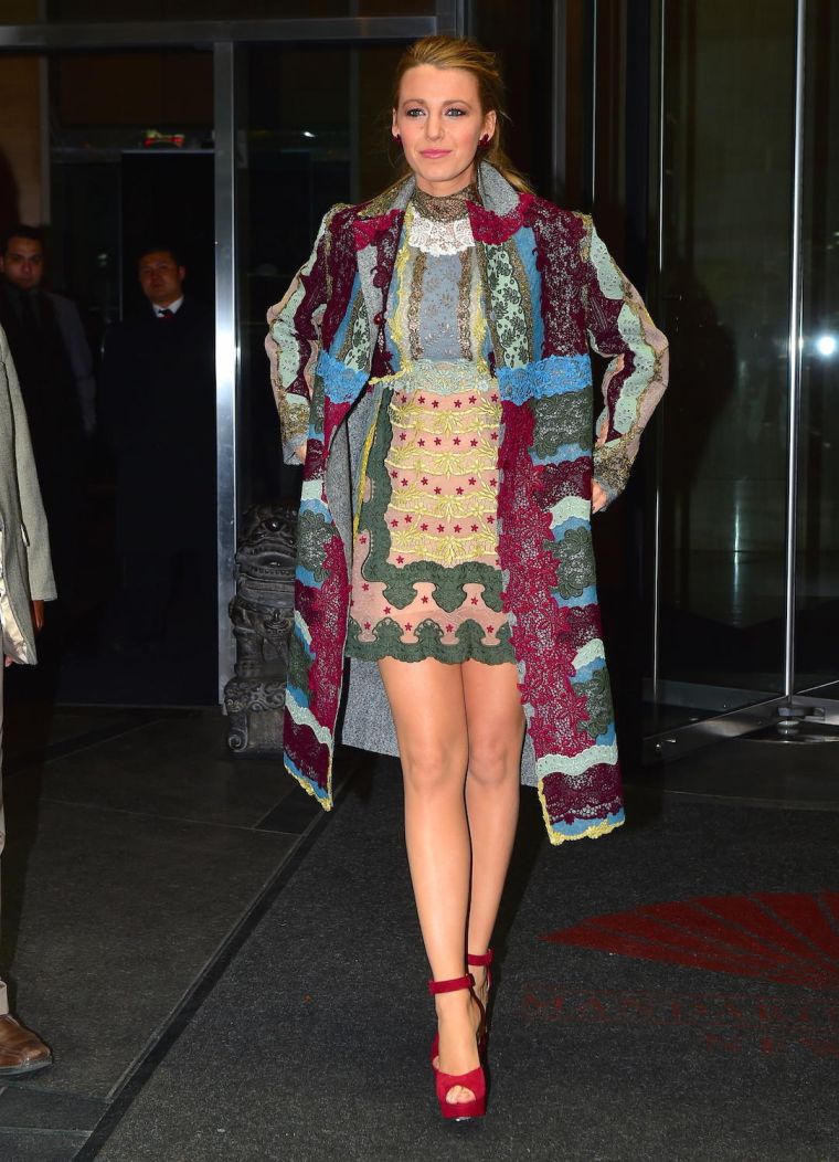 Blake Lively was spotted leaving her NYC hotel on Wednesday afternoon, en route to the Apple Store Q&A for “The Age of Adaline.”