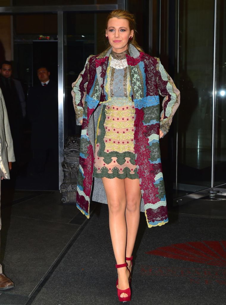 Blake Lively was spotted leaving her NYC hotel on Wednesday afternoon, en route to the Apple Store Q&A for "The Age of Adaline."